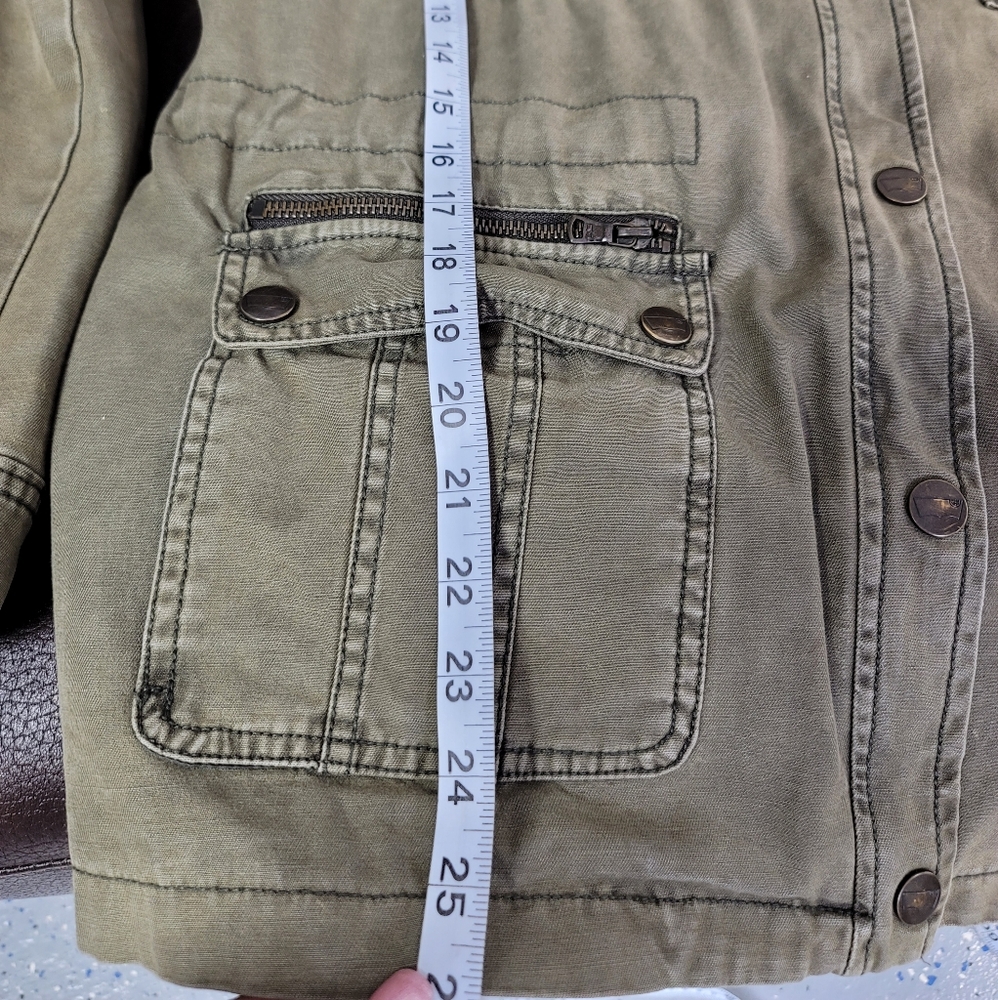 Levi's jacket size L Green military color - Picture 12 of 14